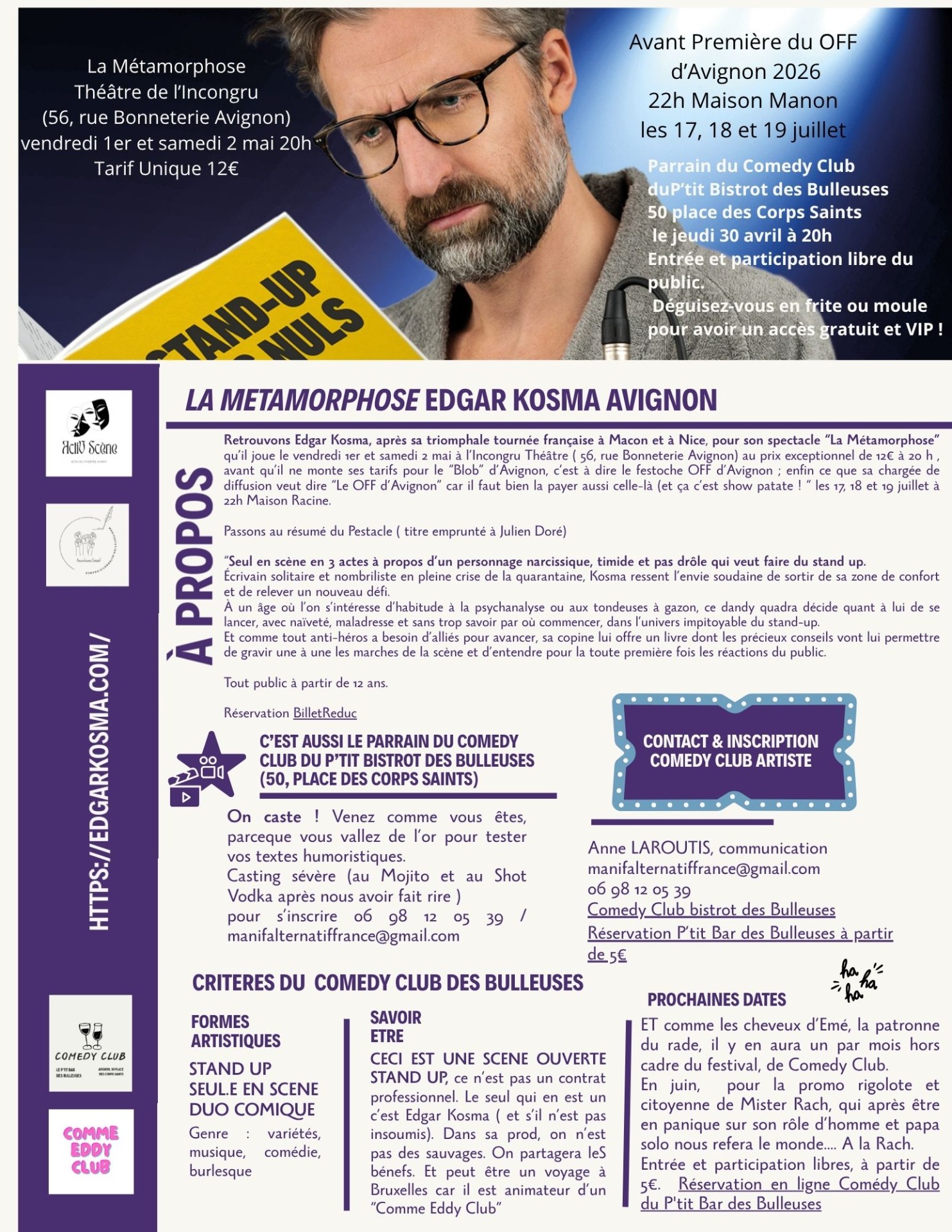 Communiqué de presse Avignon